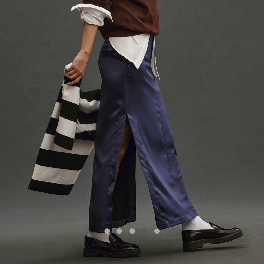 Maeve | Sateen Trouser Skirt - Picture 2 of 7